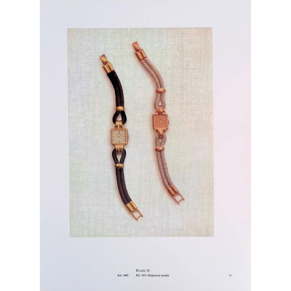 1989 Rolex Ladies Gold Bracelet Watches Vtg Book Plate Jewelry Wall Art Decor